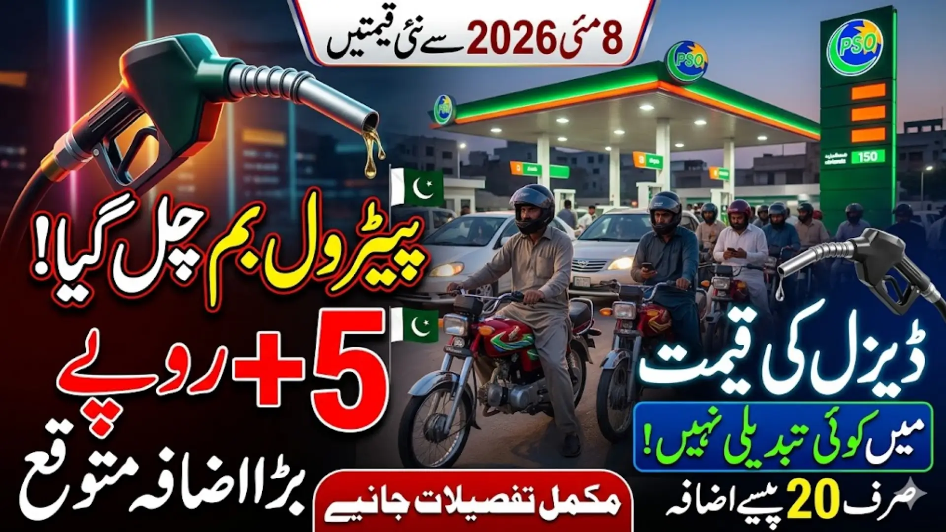 Petrol Price Today: Increase or Decrease in Pakistan 8 May 2026